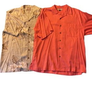 2 Silk Tommy Bahamas shirts
